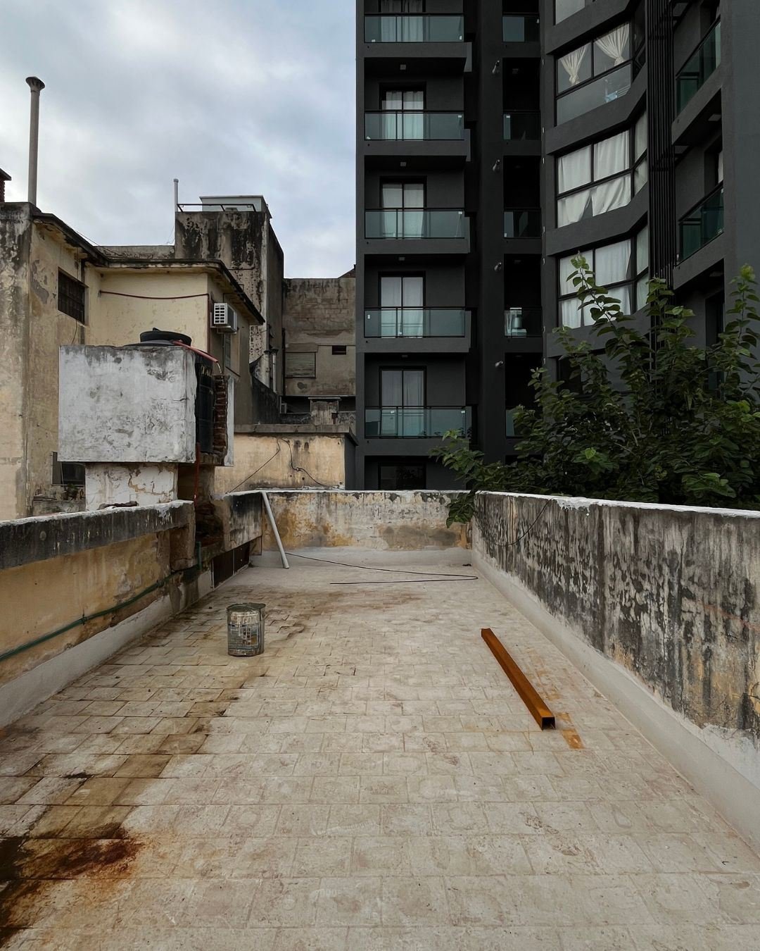 Terraza antes de la intervención